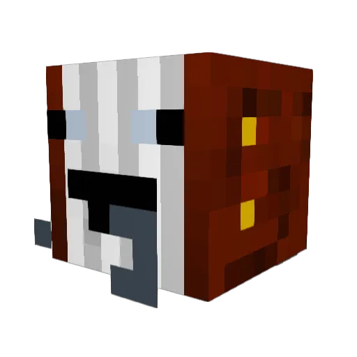 IAN462 Minecraft avatar head, 3D render