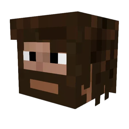 IAS16 Minecraft avatar head, 3D render