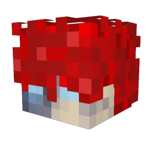 IATOMICMK Minecraft avatar head, 3D render