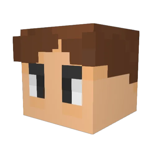 IAXOR4 Minecraft avatar head, 3D render