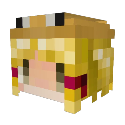 IAfilVz Minecraft avatar head, 3D render
