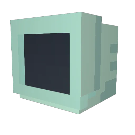 IAhoge Minecraft avatar head, 3D render
