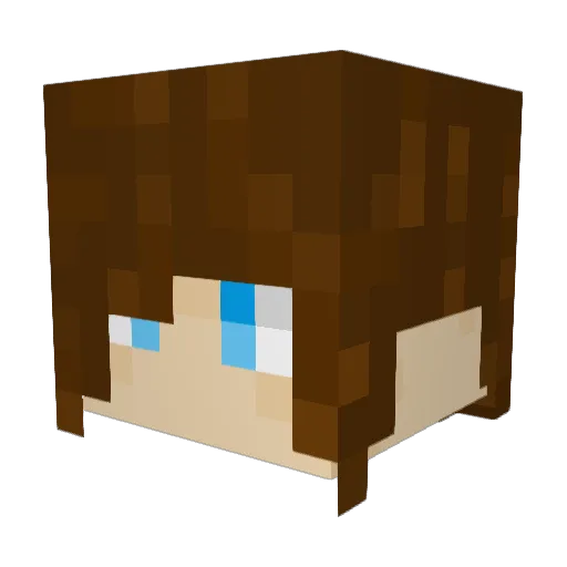 IAmACatGaming Minecraft avatar head, 3D render