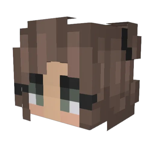 IAmAWitch_ Minecraft avatar head, 3D render