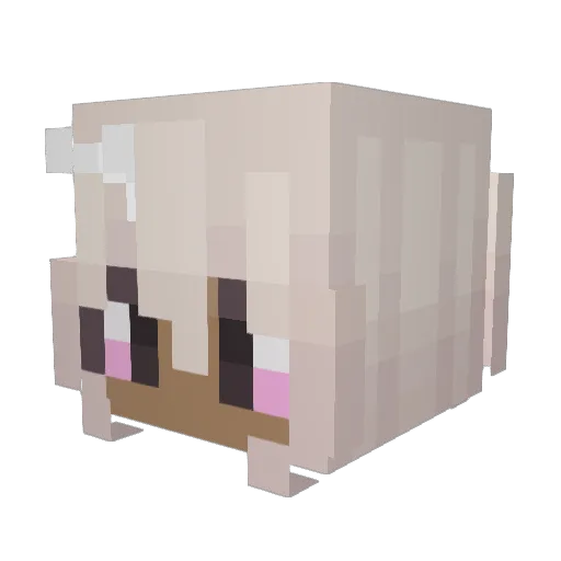 IAmAloeVera Minecraft avatar head, 3D render