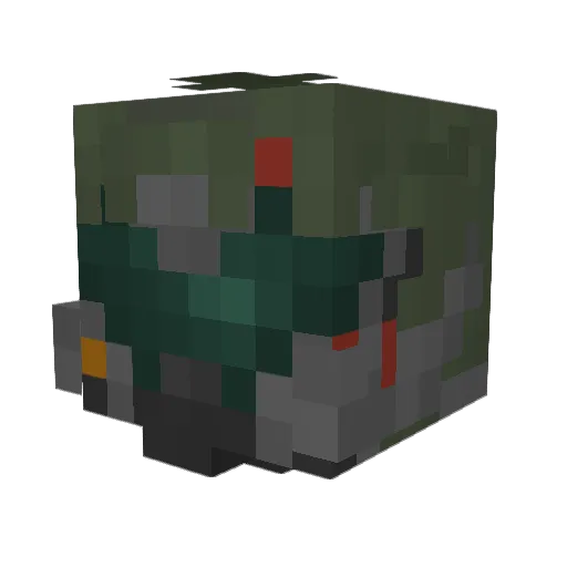 IAmAlreadyDead Minecraft avatar head, 3D render