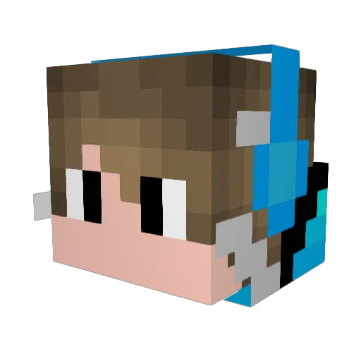 IAmAlwaysLegit Minecraft avatar head, 3D render
