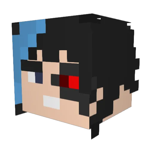 IAmBalance Minecraft avatar head, 3D render