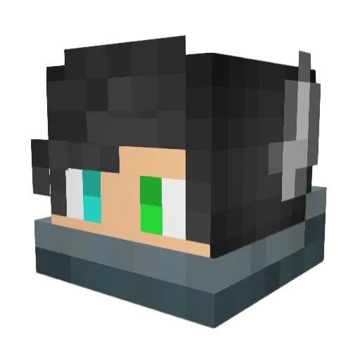 IAmEnthusiastic Minecraft avatar head, 3D render