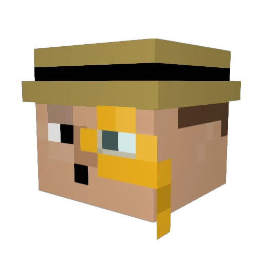 IAmGh02t Minecraft avatar head, 3D render