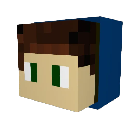 IAmHamburger_ Minecraft avatar head, 3D render