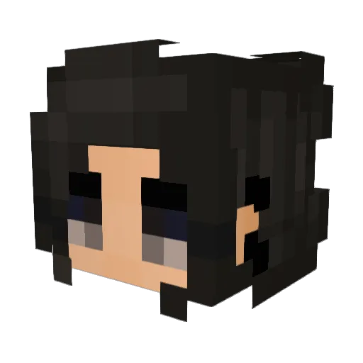 IAmLauraa Minecraft avatar head, 3D render