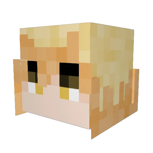 IAmLogiBear Minecraft avatar head, 3D render