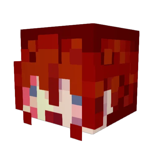 IAmMyself_ Minecraft avatar head, 3D render