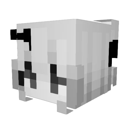 IAmNotLele Minecraft avatar head, 3D render