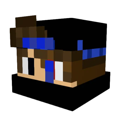 IAmNotNick Minecraft avatar head, 3D render