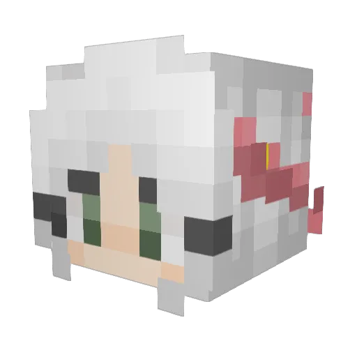 IAmPandemonium Minecraft avatar head, 3D render