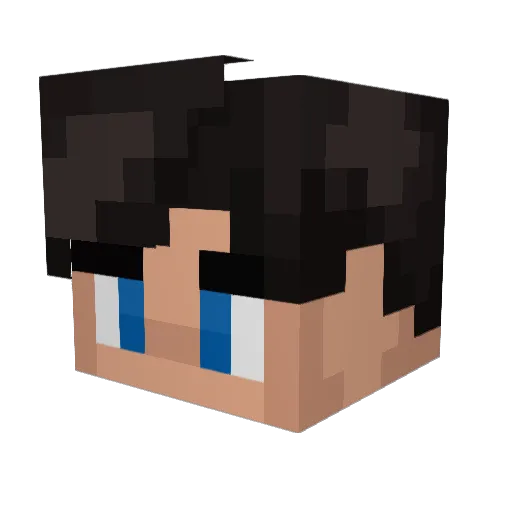 IAmPaxli Minecraft avatar head, 3D render