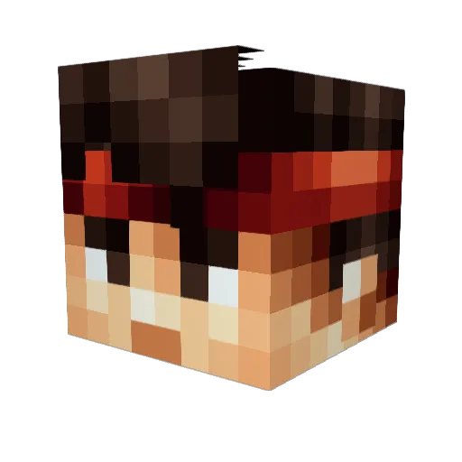 IAmPires Minecraft avatar head, 3D render