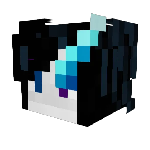 IAmRubbishh Minecraft avatar head, 3D render