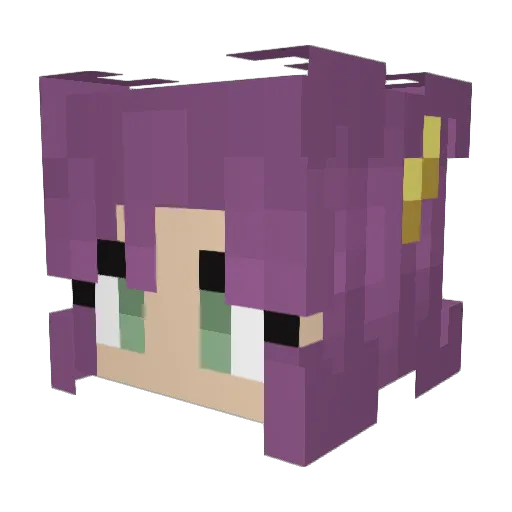 IAmSapling Minecraft avatar head, 3D render