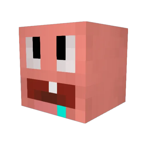 IAmSlavHEHE Minecraft avatar head, 3D render