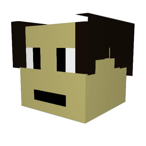 IAmSoCool07 Minecraft avatar head, 3D render