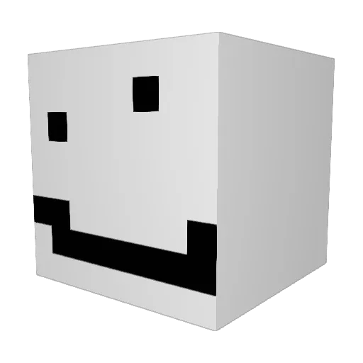 IAmSomething_ Minecraft avatar head, 3D render