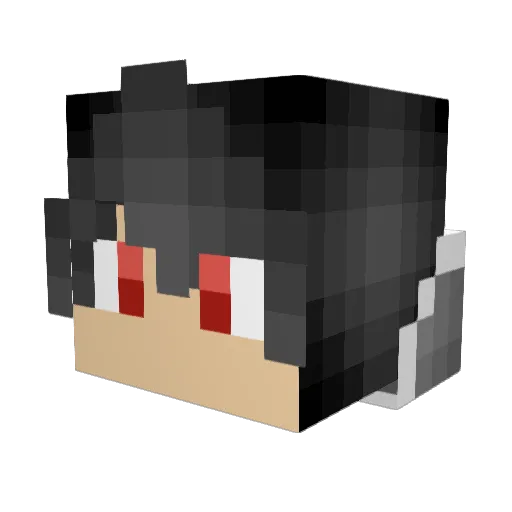 IAmSteveJobs Minecraft avatar head, 3D render