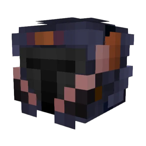 IAmThePVE Minecraft avatar head, 3D render