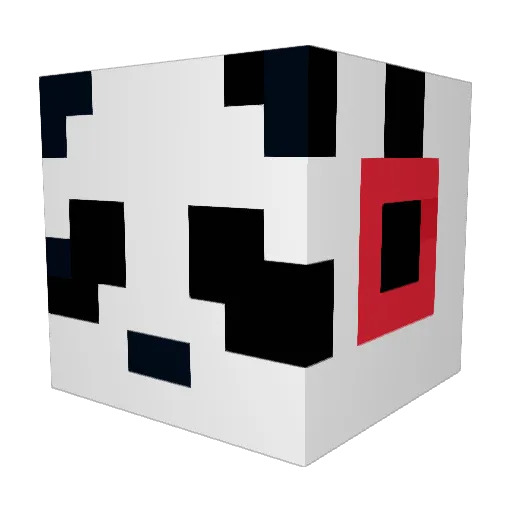 IAntique Minecraft avatar head, 3D render