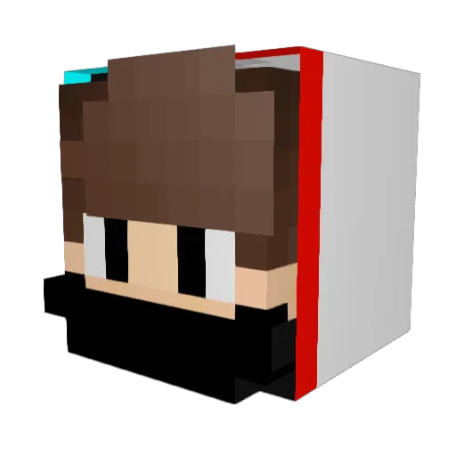 IAteTheCakeO Minecraft avatar head, 3D render