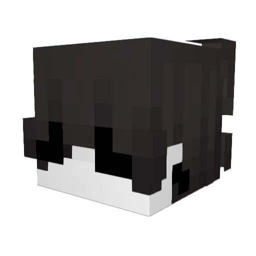 IAxwll Minecraft avatar head, 3D render