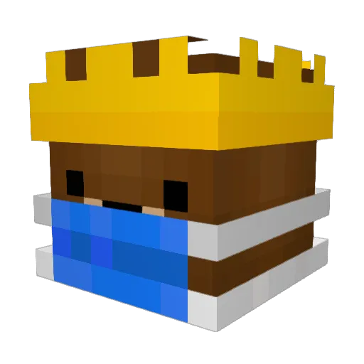 IBARSOSHD Minecraft avatar head, 3D render