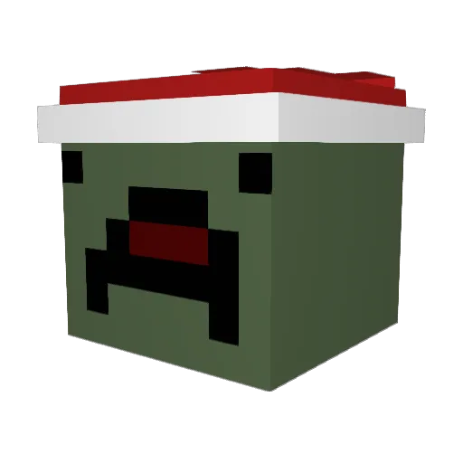 IBD7551 Minecraft avatar head, 3D render