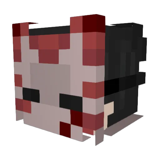 IBENV4 Minecraft avatar head, 3D render