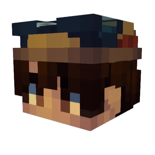 IBEWARE Minecraft avatar head, 3D render