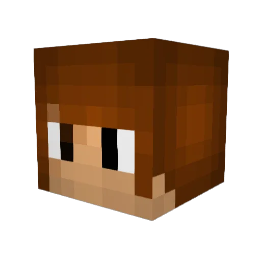IBHero Minecraft avatar head, 3D render