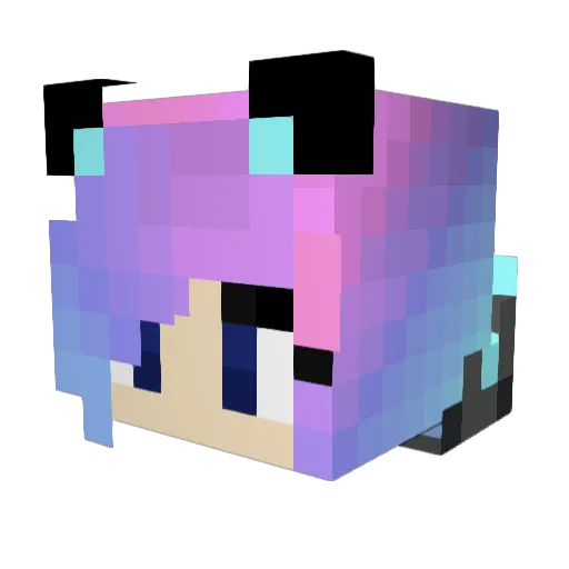 IBIMSMIJA01 Minecraft avatar head, 3D render