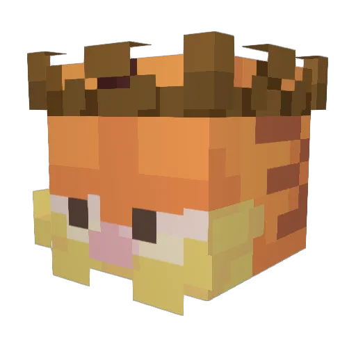 IBIMS_09 Minecraft avatar head, 3D render