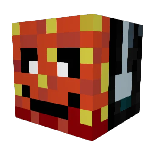 IBIMSfeuerballo Minecraft avatar head, 3D render