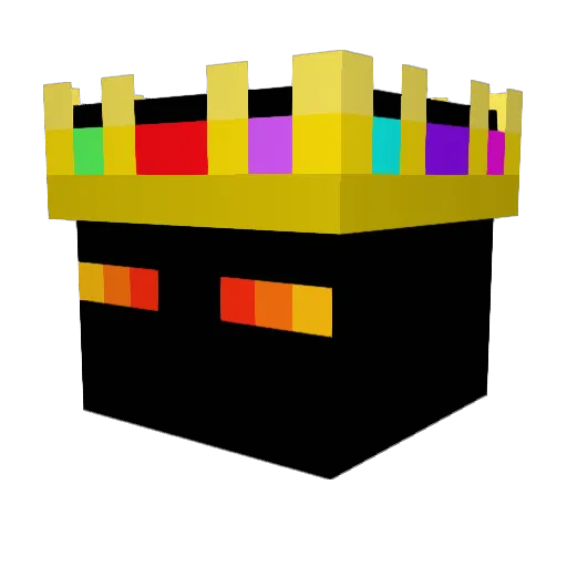 IBOFOXY Minecraft avatar head, 3D render