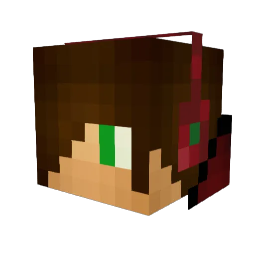IBOOMERI Minecraft avatar head, 3D render