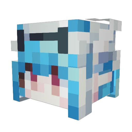 IBUKITBS123 Minecraft avatar head, 3D render