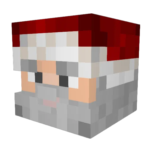 IBeBoots Minecraft avatar head, 3D render