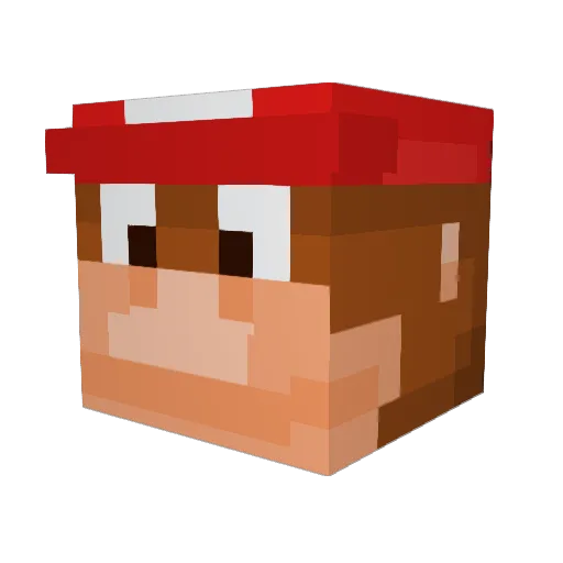 IBeDriping Minecraft avatar head, 3D render