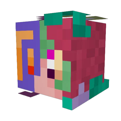 IBe_Puffin Minecraft avatar head, 3D render