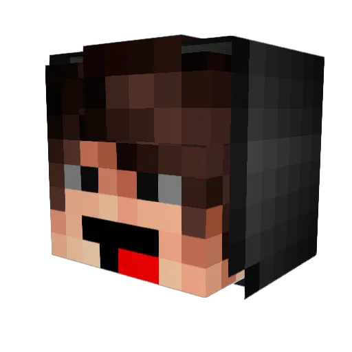 IBeastinqPvP_ Minecraft avatar head, 3D render
