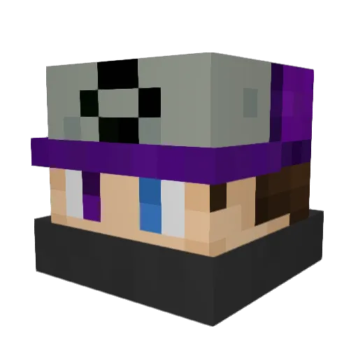IBecomeTheHulk Minecraft avatar head, 3D render