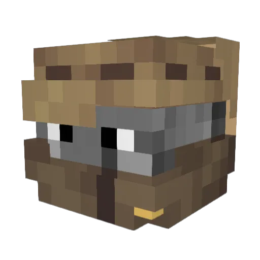 IBeliever Minecraft avatar head, 3D render